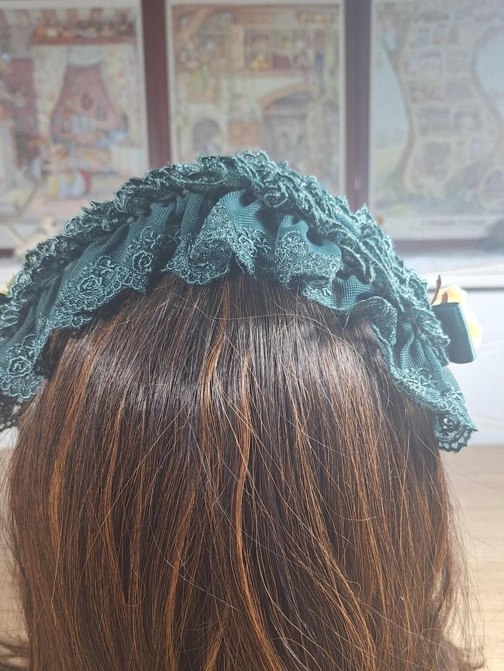🎀 Metamorphose temps de fille Green Lacy Headdress 🌿🤍 - Picture 5 of 6
